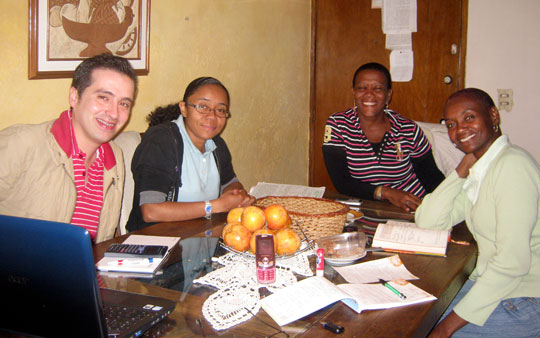 Josefina Klinger (right) and her business partner, Angelica Valencia(middle-right)