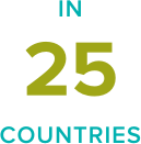 in 25 countries