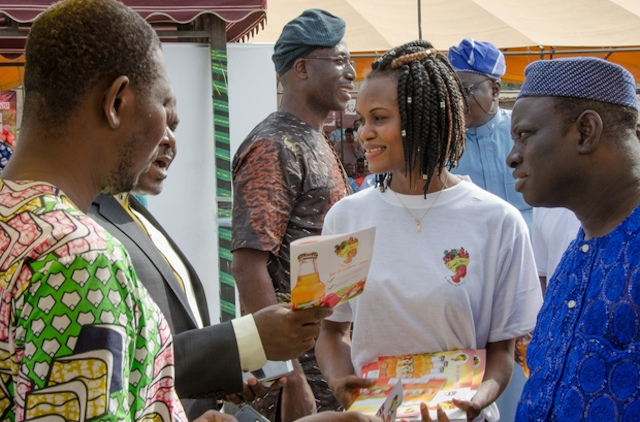 Individuals seeking work at Sweet Benin a cashew apple juice company