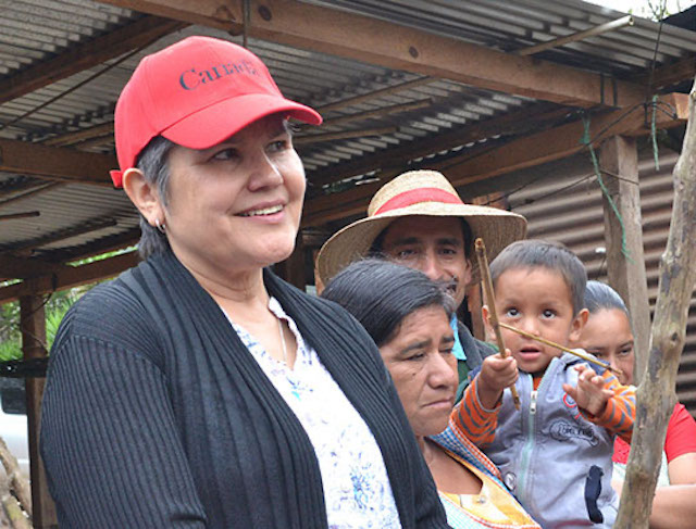 Deborah Chatsis visits farmers 