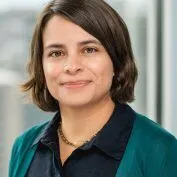 Woman business executive smiling at the camera