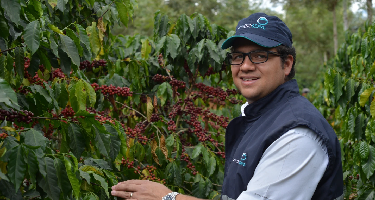 TechnoServe Team Member in Field