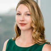 business woman looking at the camera