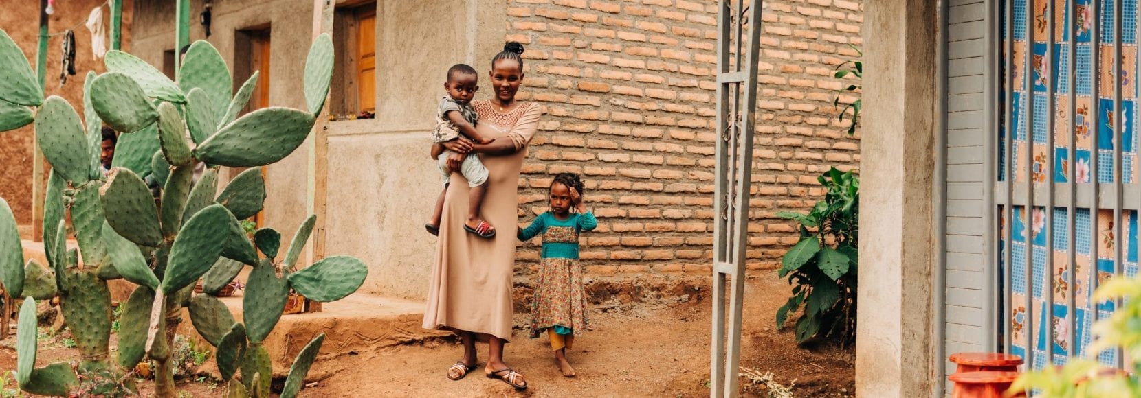 A coffee farming family in Ethiopia. Part of a TechnoServe world news quiz.