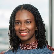 Woman executive smiling at the camera