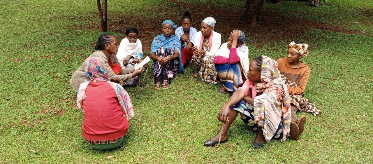 Women participating in a group exercise
