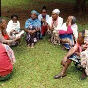 Women participating in a group exercise