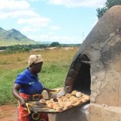 Baking bread in Mozambique