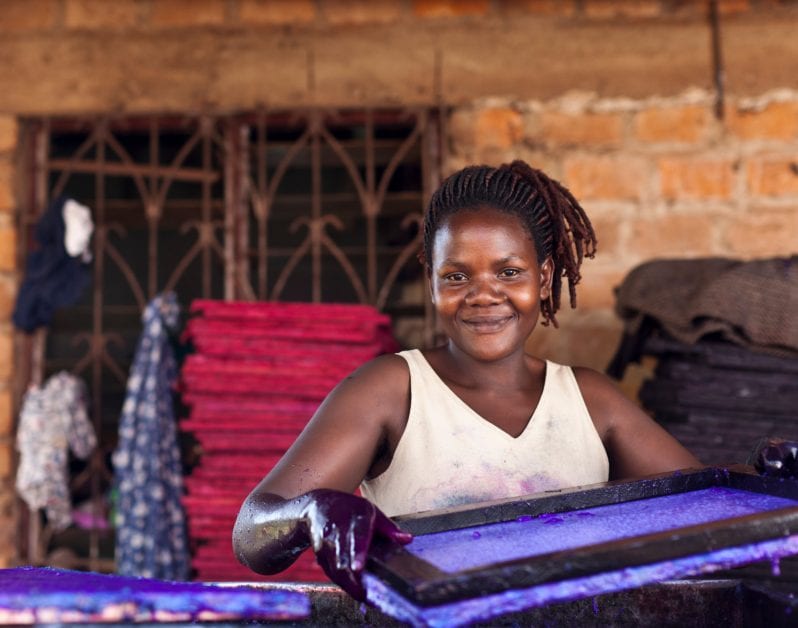 Paper Craft Africa in Kampala, Uganda, employs 25 people, many of them young, single mothers. Women Mean Business program.
