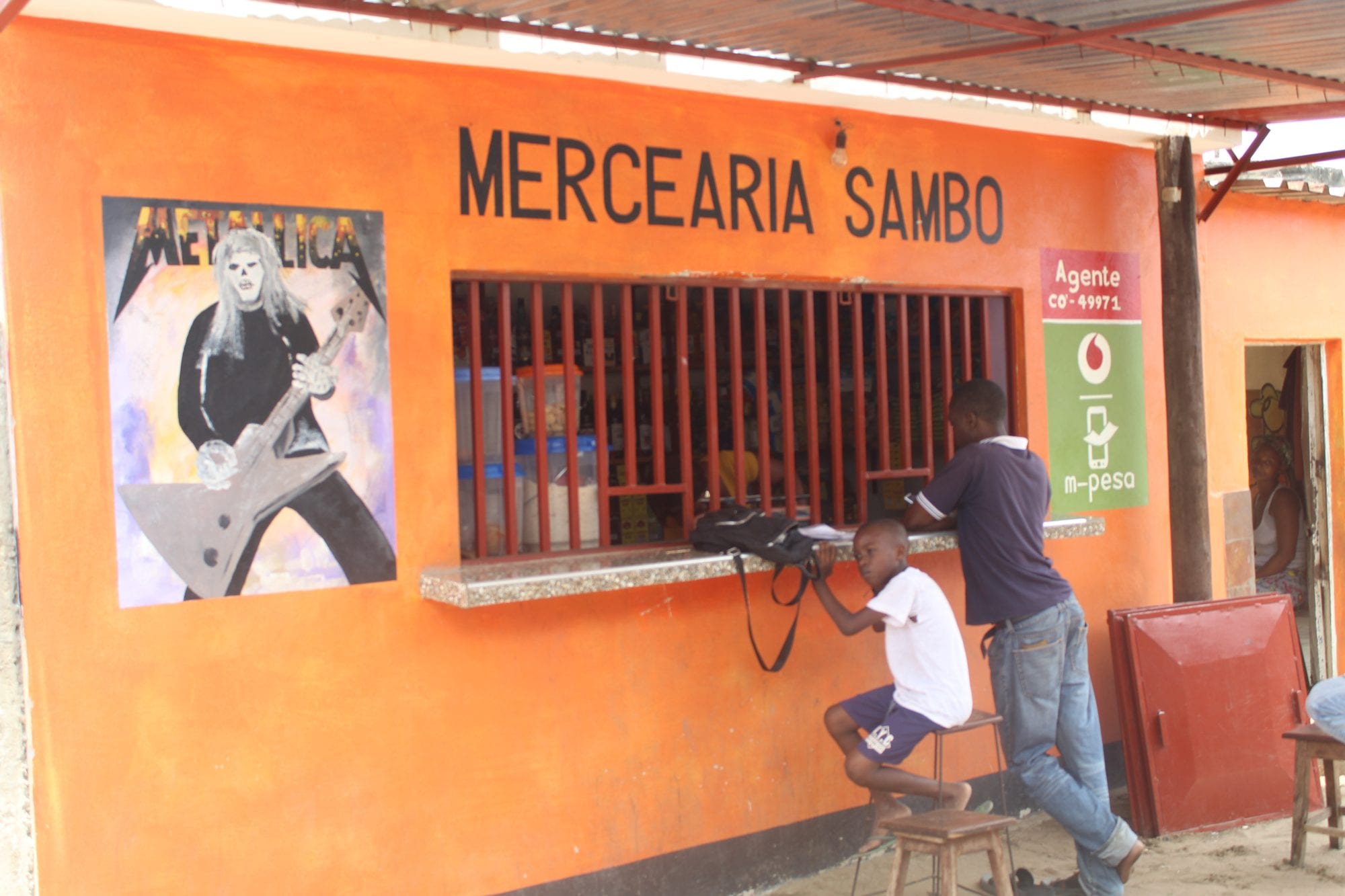 Bernadette's small grocery shop in Maputo province, Mozambique.