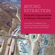 Beyond extracting: Economic Opportunities in Mining Communities