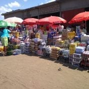 A market in Mozambique