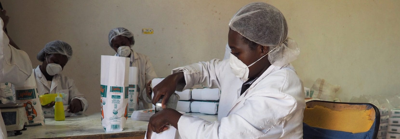A food processing facility in Kenya
