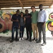 TechnoServe Fellow with team in Zambia working on food security and malnutrition initiatives