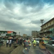 A busy street in Nairobi, Kenya