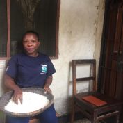 youth unemployment is a widespread challlenge in Tanzania. 24-year-old Asia Abdallah sits at her house in Dar es Salaam, Tanzania