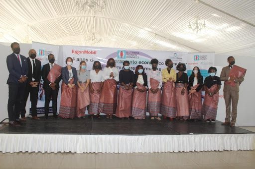 ExxonMobil and Business Women Connect Project Team pose for a photo with women entrepreneurs