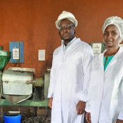 Zenny Mumba and Ackim Wamundila own Wachi Milling in Zambia. They used TechnoServe's Gender Responsive Diagnostic (GRD) tool.