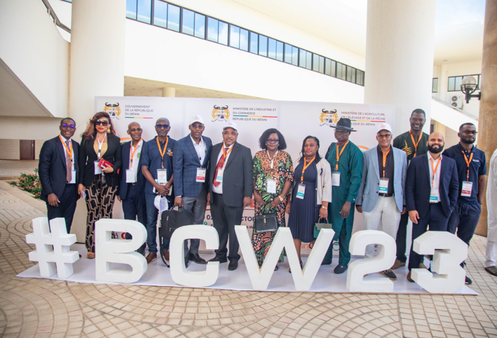 TechnoServe BeninCajù staff at the event in early October.