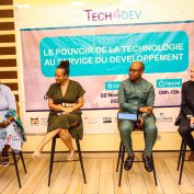 A panel discussion of TechnoServe's recent technological advancements in the cashew sector in Benin.