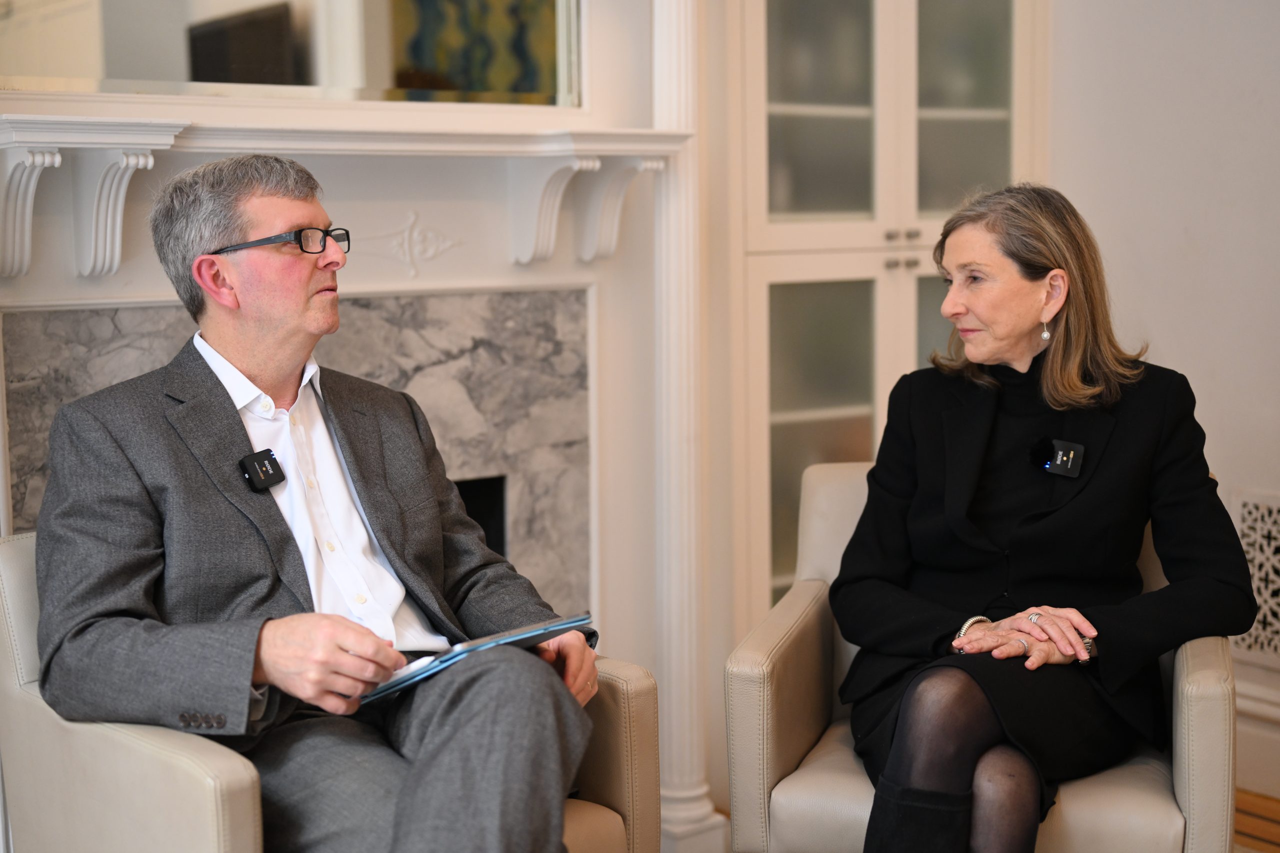 TechnoServe CEO and Board Co-Chair discussing her recent donation to the TechnoServe Fellows program to fight poverty through climate resilient programs.