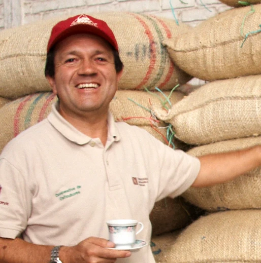 Happy Man with Coffee
