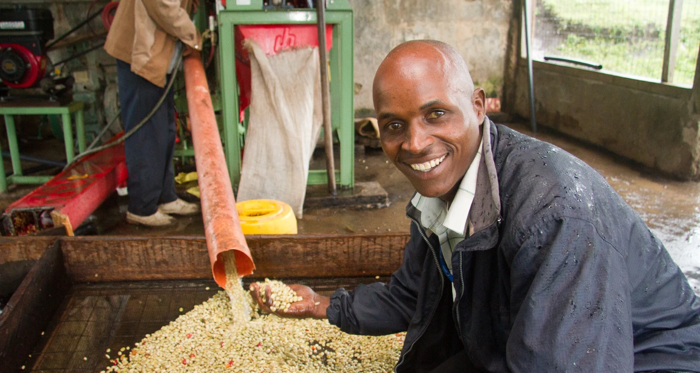Happy Man in Food Processing Facility