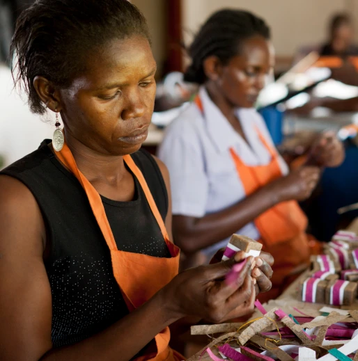 Women Packaging Soap