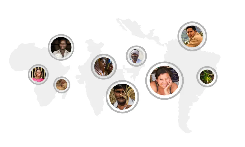 Map of Areas TechnoServe Serves