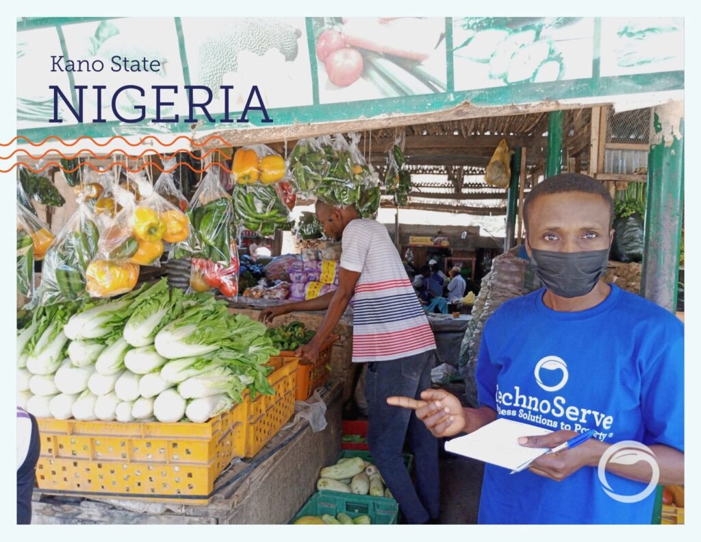 A vegetable market in Kano, Nigeria. Part of a series on nonprofit impact stories. 