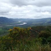 The Huallaga river valley in Peru